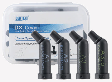 Nanohybrid composite resin capsules