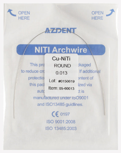 Cu-Niti arch round wire 013/014/016/ 018