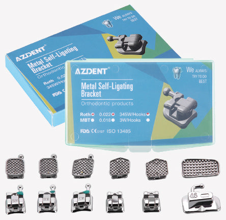 Monoblock self-ligating brackets