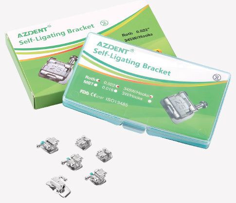 6P self-ligating brackets