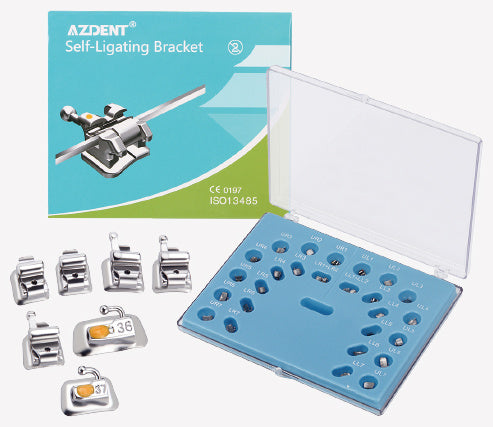 Active self-ligating brackets